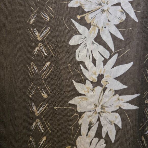 Vintage Caribbean Silk Blend Mens Hawaiian Button Up Shirt Floral Size Large Y2K - Picture 5 of 5